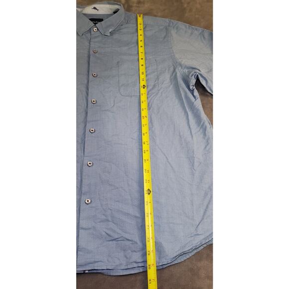 Tommy Bahama Men's Blue Sz XL Long Sleeve Button Front Shirt 100% Cotton C26-10 - Picture 2 of 9